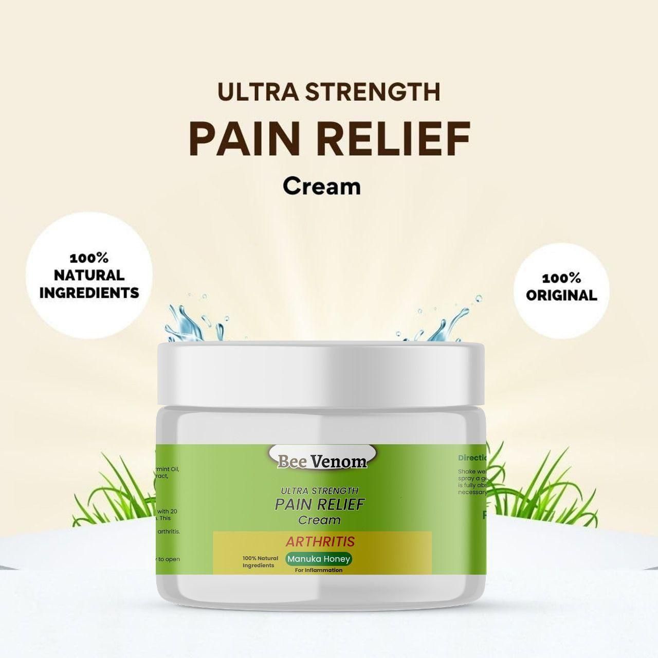 Bee Venom - Ultra Strength Pain Relief Cream 100gram (Pack of 2)