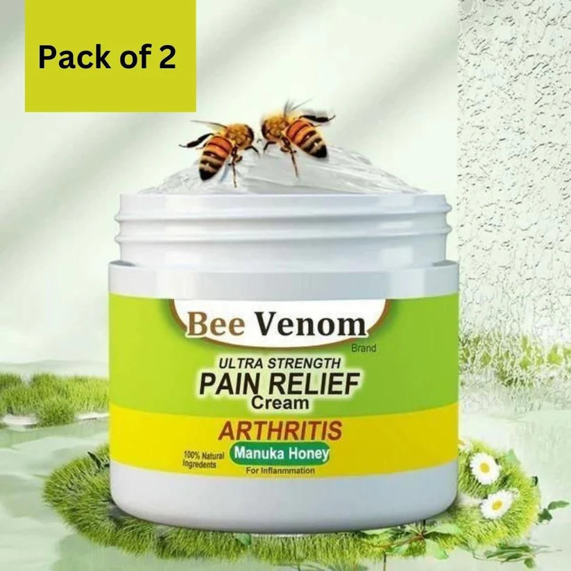 Bee Venom - Ultra Strength Pain Relief Cream 100gram (Pack of 2)