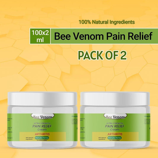 Bee Venom - Ultra Strength Pain Relief Cream 100gram (Pack of 2)