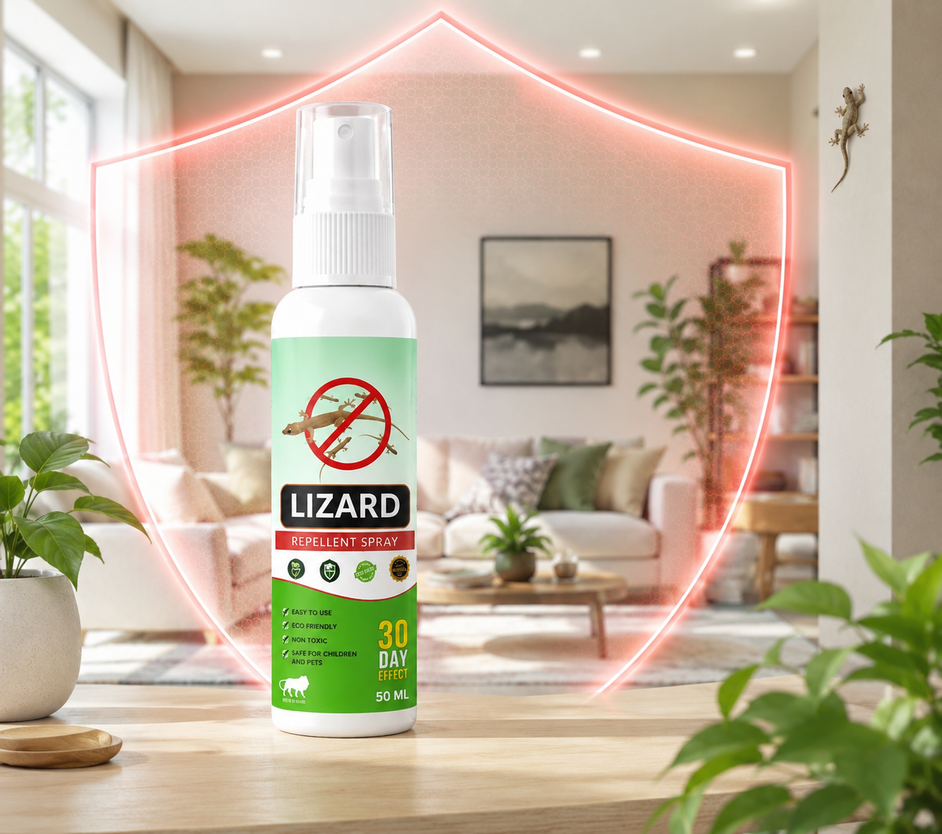 Lizard Repellent Spray Pack of 3 (Buy 1 Get 2 Free)