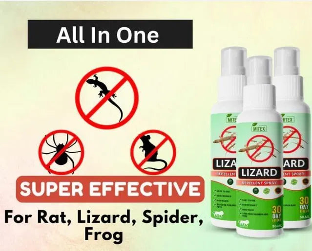 Lizard Repellent Spray Pack of 3 (Buy 1 Get 2 Free)